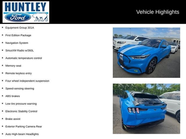 Used 2021 Ford Mustang Mach-E Premium AWD First Edition with VIN 3FMTK3SU1MMA06199 for sale in Skokie, IL